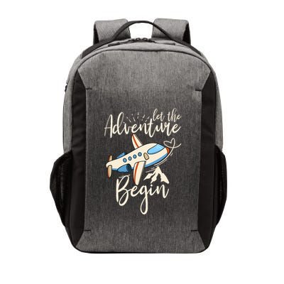 Let The Adventure Begin Airplane Adventure Travel Mode Vector Backpack