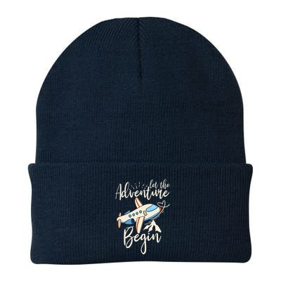Let The Adventure Begin Airplane Adventure Travel Mode Beanie
