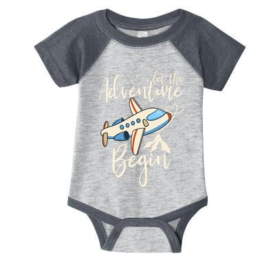 Let The Adventure Begin Airplane Adventure Travel Mode Infant Baby Jersey Bodysuit