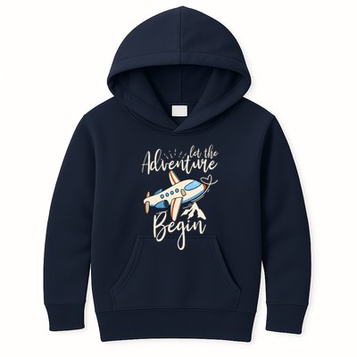 Let The Adventure Begin Airplane Adventure Travel Mode Kids Hoodie
