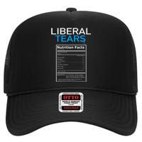 Liberal Tears Anti Liberal Pro Trump Republican Gift High Crown Mesh Back Trucker Hat