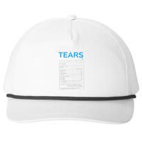 Liberal Tears Anti Liberal Pro Trump Republican Gift Snapback Five-Panel Rope Hat