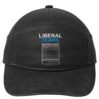 Liberal Tears Anti Liberal Pro Trump Republican Gift 7-Panel Snapback Hat