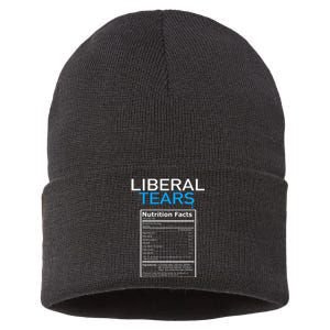 Liberal Tears Anti Liberal Pro Trump Republican Gift Sustainable Knit Beanie