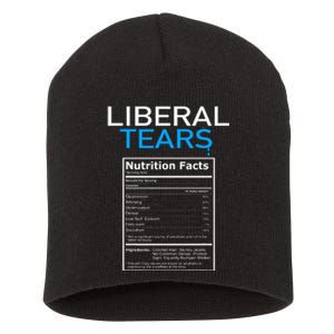 Liberal Tears Anti Liberal Pro Trump Republican Gift Short Acrylic Beanie