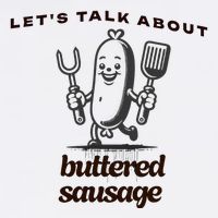 LetS Talk About Buttered Sausage Cooling Performance Long Sleeve Crew