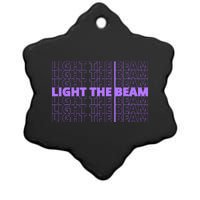 Light The Beam Ceramic Star Ornament