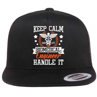 Let The Biomedical Engineer Handle It Bioengineer Biomed Flat Bill Trucker Hat