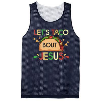 LetS Taco Bout Jesus Cinco De Mayo Pun Gift Mexican Mesh Reversible Basketball Jersey Tank