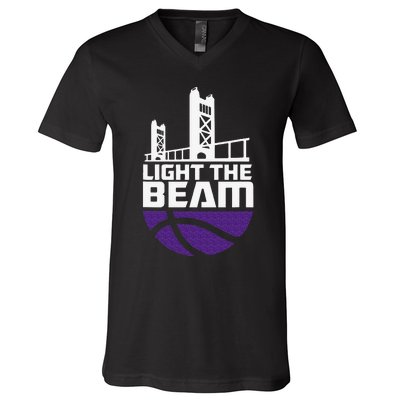 Light the Beam Sacramento V-Neck T-Shirt