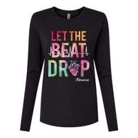 Let The Beat Drop Adenosine Funny Rn Nurses Heartbeat Cute Womens Cotton Relaxed Long Sleeve T-Shirt