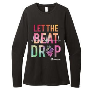 Let The Beat Drop Adenosine Funny Rn Nurses Heartbeat Cute Womens CVC Long Sleeve Shirt