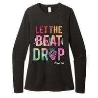 Let The Beat Drop Adenosine Funny Rn Nurses Heartbeat Cute Womens CVC Long Sleeve Shirt