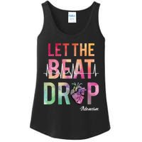 Let The Beat Drop Adenosine Funny Rn Nurses Heartbeat Cute Ladies Essential Tank