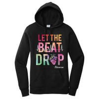 Let The Beat Drop Adenosine Funny Rn Nurses Heartbeat Cute Women's Pullover Hoodie