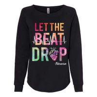 Let The Beat Drop Adenosine Funny Rn Nurses Heartbeat Cute Womens California Wash Sweatshirt