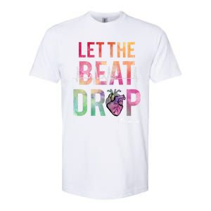 Let The Beat Drop Adenosine Funny Rn Nurses Heartbeat Cute Softstyle CVC T-Shirt