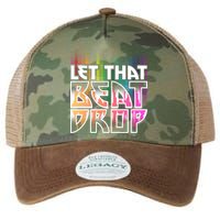 Let That Beat Drop Rainbow Equalizer Dance Music Lover Legacy Tie Dye Trucker Hat