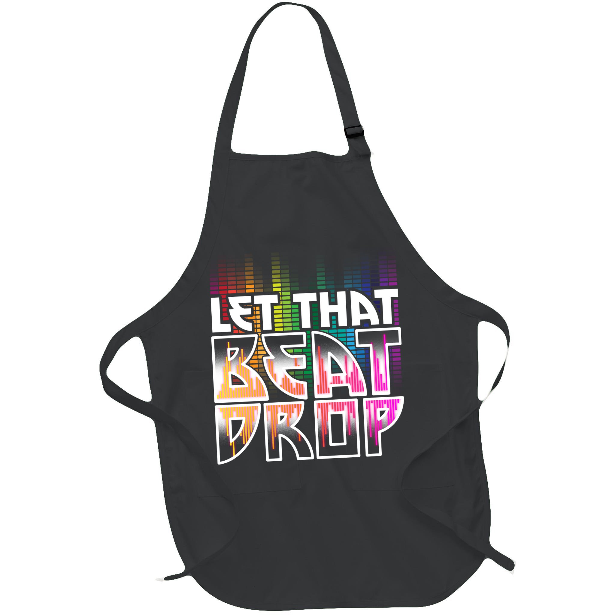 Let That Beat Drop Rainbow Equalizer Dance Music Lover Apron