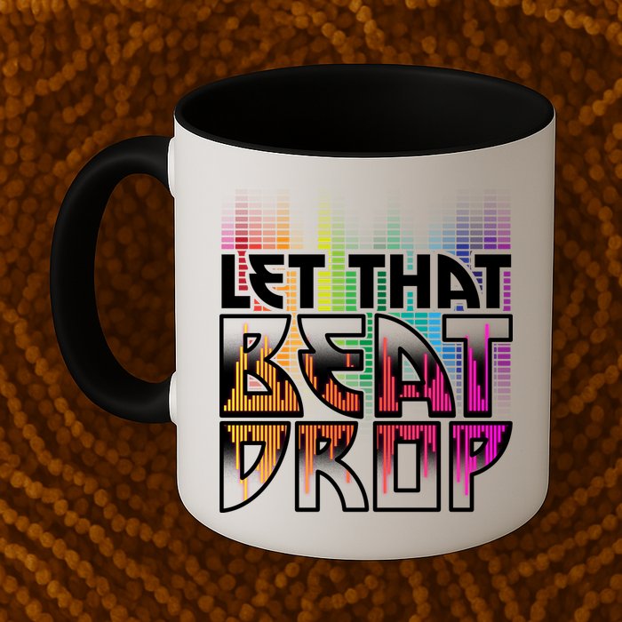 Let That Beat Drop Rainbow Equalizer Dance Music Lover Mug