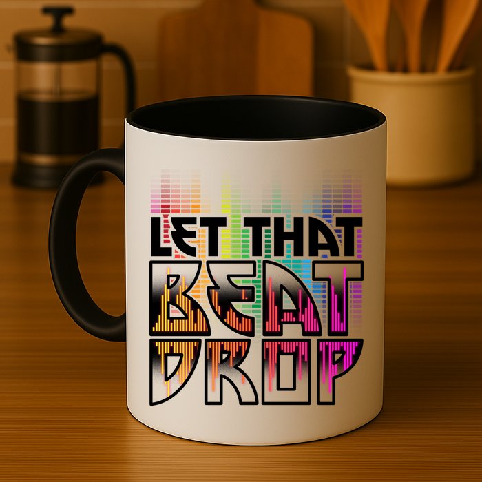 Let That Beat Drop Rainbow Equalizer Dance Music Lover Mug