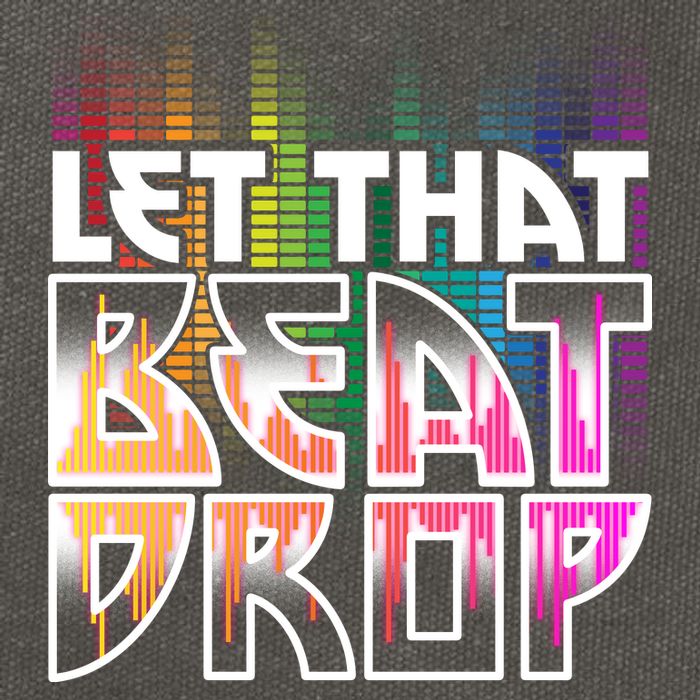 Let That Beat Drop Rainbow Equalizer Dance Music Lover Cotton Canvas Backpack