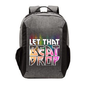 Let That Beat Drop Rainbow Equalizer Dance Music Lover Vector Backpack