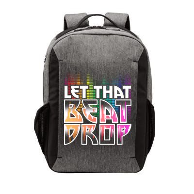 Let That Beat Drop Rainbow Equalizer Dance Music Lover Vector Backpack