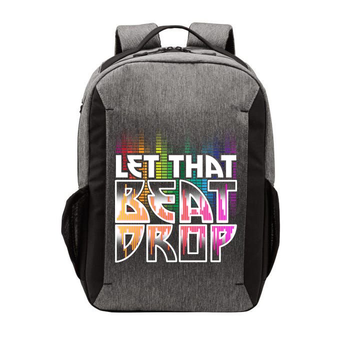 Let That Beat Drop Rainbow Equalizer Dance Music Lover Vector Backpack
