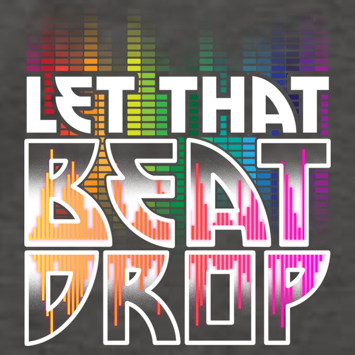 Let That Beat Drop Rainbow Equalizer Dance Music Lover Vector Backpack