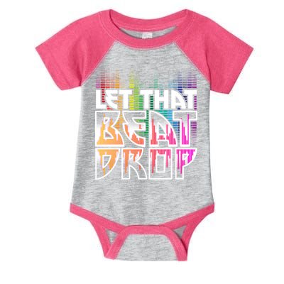 Let That Beat Drop Rainbow Equalizer Dance Music Lover Infant Baby Jersey Bodysuit