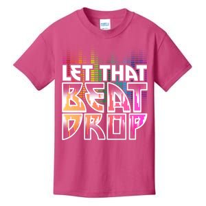 Let That Beat Drop Rainbow Equalizer Dance Music Lover Kids T-Shirt