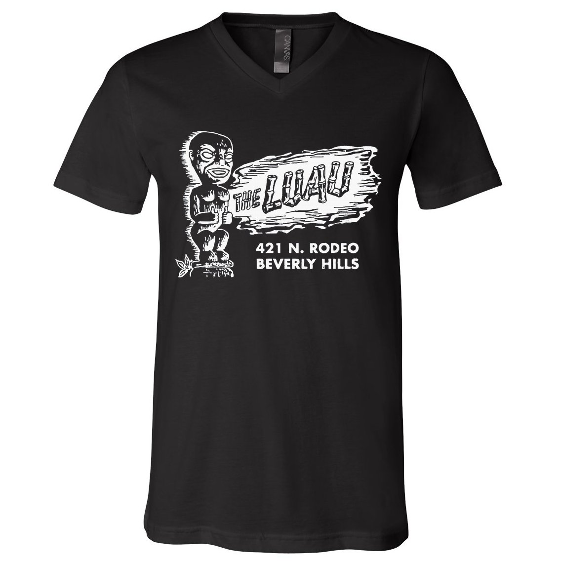 Luau Tiki Bar Beverly Hills Los Angeles V-Neck T-Shirt