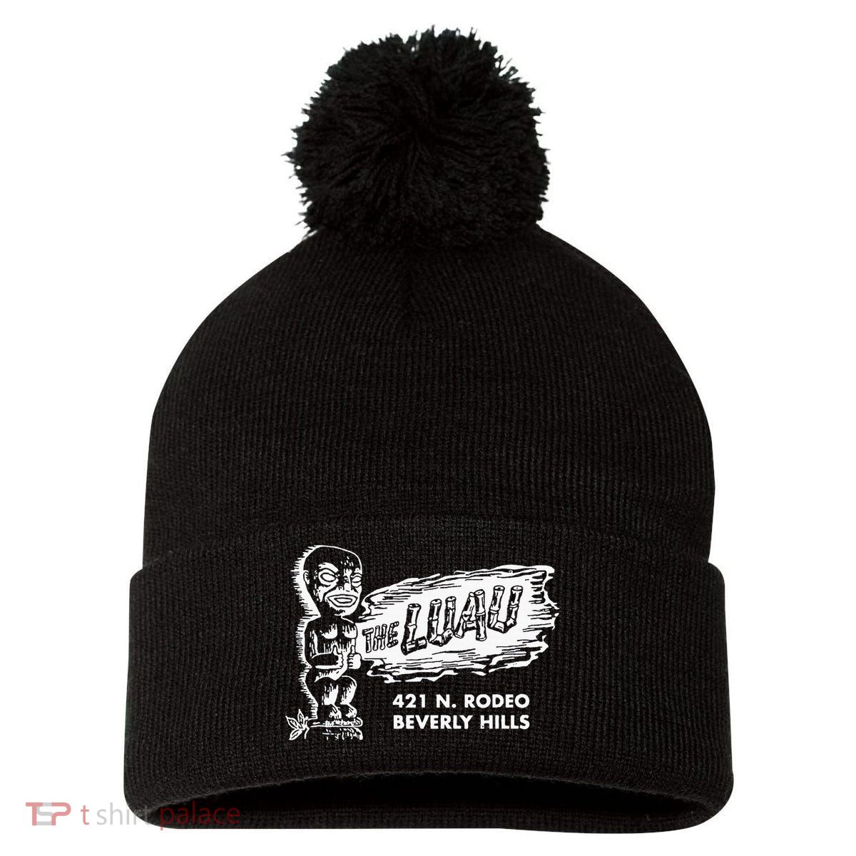 Luau Tiki Bar Beverly Hills Los Angeles Pom Pom 12in Knit Beanie