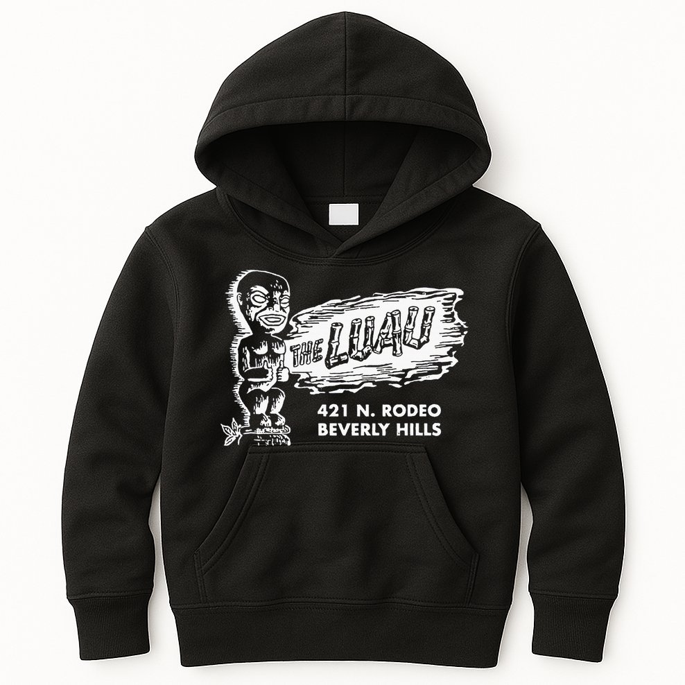 Luau Tiki Bar Beverly Hills Los Angeles Kids Hoodie
