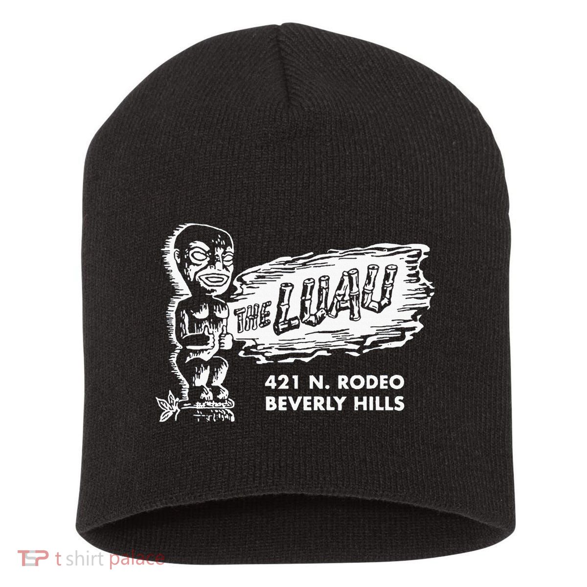 Luau Tiki Bar Beverly Hills Los Angeles Short Acrylic Beanie