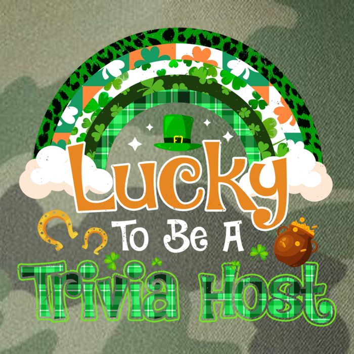 Lucky To Be Trivia Host Shamrock Patrick Day Meaningful Gift Legacy Tie Dye Trucker Hat