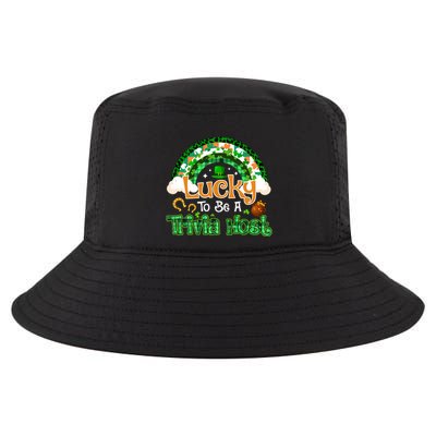 Lucky To Be Trivia Host Shamrock Patrick Day Meaningful Gift Cool Comfort Performance Bucket Hat