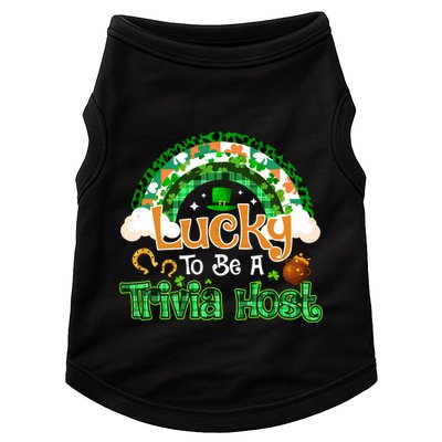 Lucky To Be Trivia Host Shamrock Patrick Day Meaningful Gift Doggie Tank