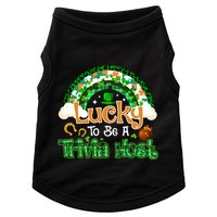 Lucky To Be Trivia Host Shamrock Patrick Day Meaningful Gift Doggie Tank