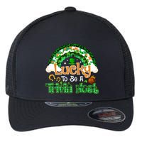 Lucky To Be Trivia Host Shamrock Patrick Day Meaningful Gift Flexfit Unipanel Trucker Cap