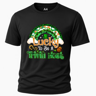 Lucky To Be Trivia Host Shamrock Patrick Day Meaningful Gift Performance Shirt