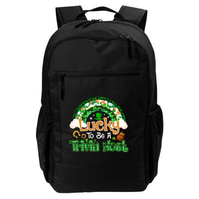 Lucky To Be Trivia Host Shamrock Patrick Day Meaningful Gift Backpack
