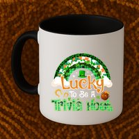 Lucky To Be Trivia Host Shamrock Patrick Day Meaningful Gift Mug