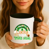 Lucky To Be Trivia Host Shamrock Patrick Day Meaningful Gift Mug