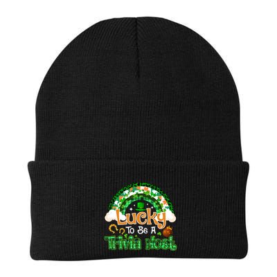 Lucky To Be Trivia Host Shamrock Patrick Day Meaningful Gift Beanie