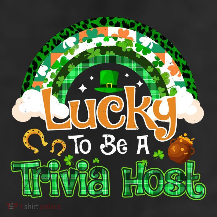 Lucky To Be Trivia Host Shamrock Patrick Day Meaningful Gift Beanie
