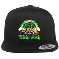 Lucky To Be Trivia Host Shamrock Patrick Day Meaningful Gift Flatbill Hat
