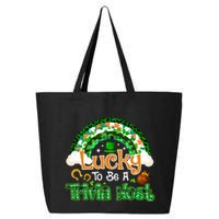 Lucky To Be Trivia Host Shamrock Patrick Day Meaningful Gift 25L Jumbo Tote
