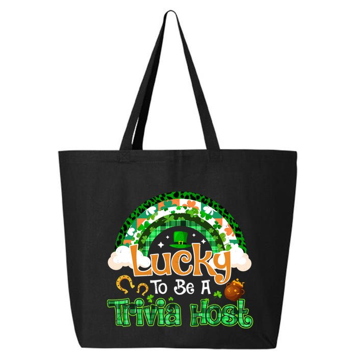 Lucky To Be Trivia Host Shamrock Patrick Day Meaningful Gift 25L Jumbo Tote